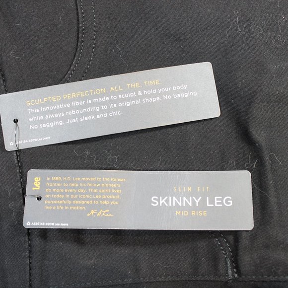 New Lee Women Sculpting Slim Fit Pull On Jeans - Picture 3 of 7